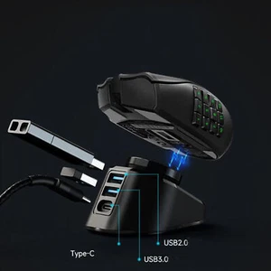 Gaming Mouse Charger Wireless Mouse Charging Base for Logitech G502 G703 Razer - Picture 1 of 8
