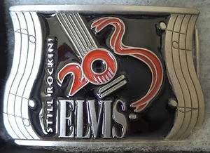 ELVIS : ELVIS PRESLEY BELT BUCKLE. "STILL ROCKIN IT". (TK) - Imagen 1 de 4