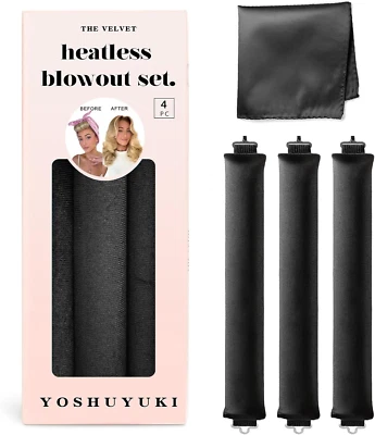 YOSHUYUKI Heatless Hair Curler to Sleep in No Heat Velvet Heatless Curls Overnig