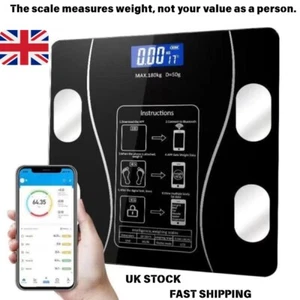 Bluetooth Smart Body Weight Scale – Fat, BMI, Water Analysis via APP up to 180kg - Picture 1 of 15
