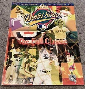 1997 Official World Series Program - Cleveland Indians Vs Florida Marlins - Mint - Picture 1 of 2