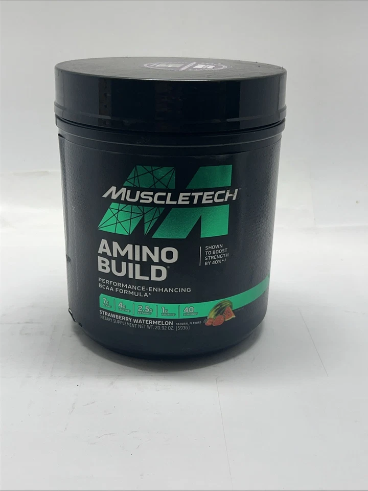 Amino Build, sandía fresa, 20,92 oz (593 g) caducidad 1/2026 Foto 1 de 4