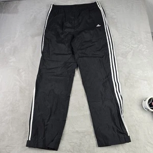 Vintage Adidas Sweatpants Track Pants Size M Baggy Wide Leg Y2K Striped Logo - Picture 1 of 9