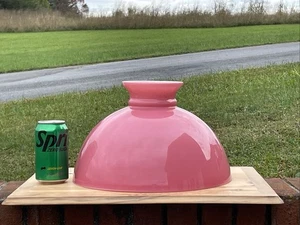 Antico Vintage 12 3/4" Vetro Rosa Olio Paralume Cupola Globo GWTW 13" ~ Quick Lite? - Foto 1 di 14