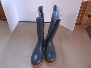 New ONGUARD 879820933 Knee Boots, Men, 9, Steel Toe, Gry/Or, 1PR (B98J) - Picture 1 of 5