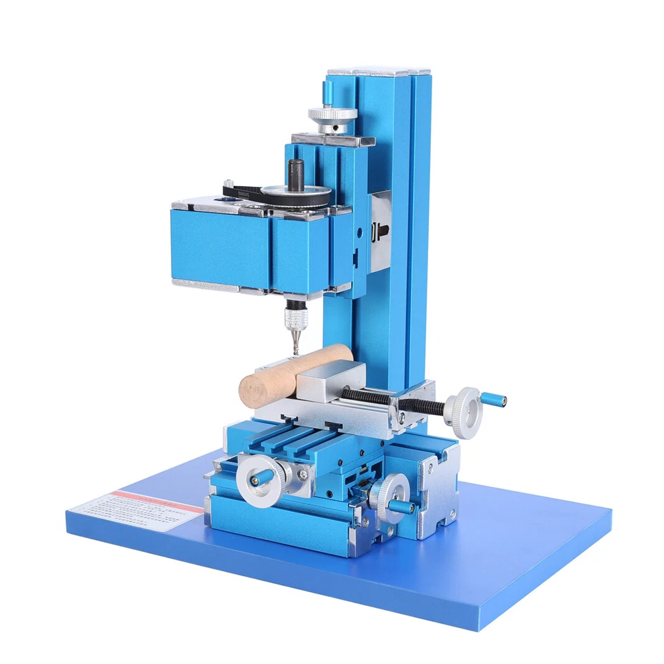Mini Milling Machine DIY Woodworking Soft Metal Processing Tool for Hobby US