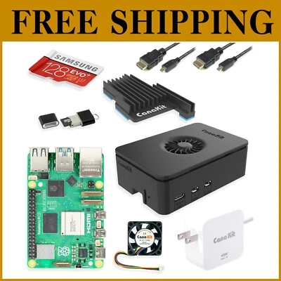 Raspberry Pi 5 PRO Starter Kit - 128GB Edition with Turbine Black Case & 8GB RAM - Image 1 of 4