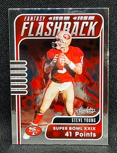 2020 Panini Absolute Football - STEVE YOUNG - FANTASY FLASHBACK Insert - 49ERS - Picture 1 of 2