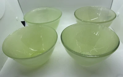 4 cuencos Pier 1 Imports Spice Route verde jade 6" sopa cereal ensalada vaso pesado Foto 1 de 4