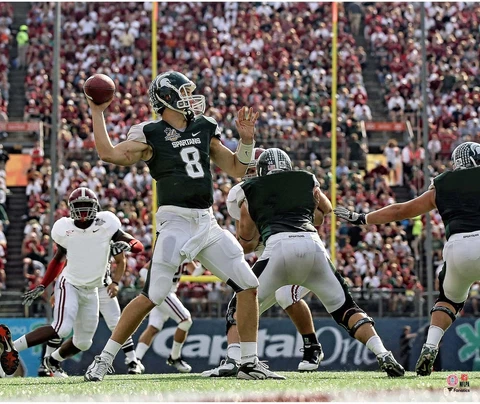 Kirk Cousins Michigan State Spartans Unsigned Throwing Photograph Cover