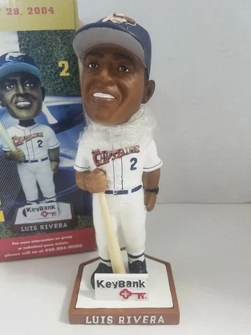 LAKE COUNTY CAPTAINS MINOR LEAGUE BASEBALL LUIS RIVERA 8/28/04 OPEN BOBBLEHEAD Cover