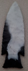 Arrowhead, Hardin, black/white, REPRODUCTION, 4" long, beautiful color