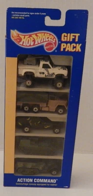Hot Wheels Action Command 5-Car Gift Pack Troop Convoy Super Cannon Tank Gunner - Image 1 of 4