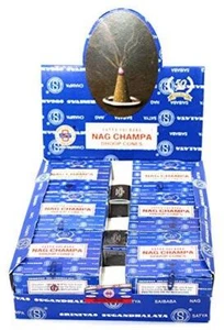 Shrinivas Sugandhalaya Satya Sai Baba Nag Champa Incense Dhoop Cones, 144 Cones - Picture 1 of 1