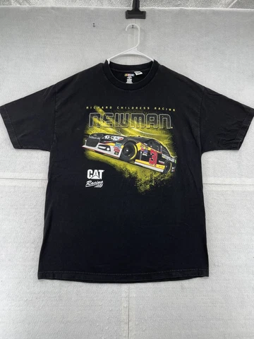 Ryan Newman Shirt Adult XL Extra Large Black Short Sleeve NASCAR Racing Men Cover