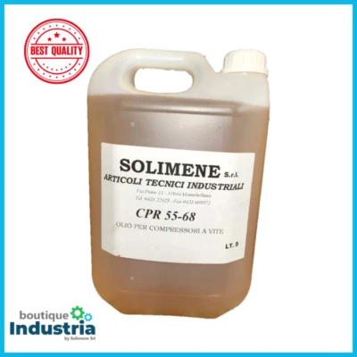 SOLIMENE ✅Olio CPR 46 per compressori Rotativi a vite e Pompe Lubrificante Semi-Sintetico