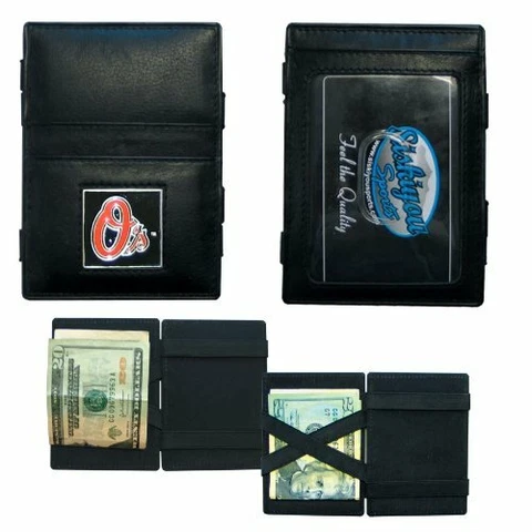 MLB BALTIMORE ORIOLES JACOB'S LADDER STYLE LEATHER WALLET NEW Cover
