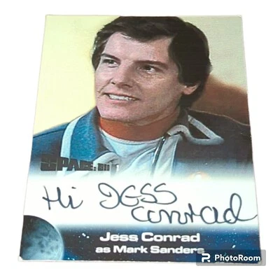 SPACE 1999 TRADING CARDS JESS CONRAD - MARK SAUNDERS JC2 AUTOGRAPH CARD - Imagem 1 de 2