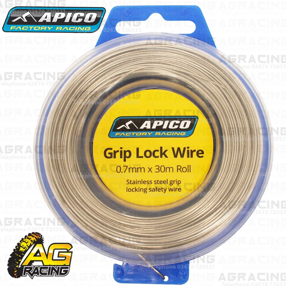 Apico Grip Safety Lock Wire Roll 0.7mm x 30 metre Roll For TM EN MX Motocross - Image 1 of 1