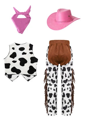 Calças colete meninas meninos fantasia infantil festival roupas bandana roupa de dança chapéu - Imagem 1 de 2