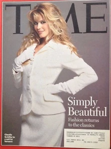 Time Magazine Claudia Schiffer In Versace April 17, 1995 101217nonrh3 - Picture 1 of 1