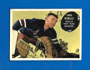 1961-62 TOPPS #50 LORNE GUMP WORSLEY NEW YORK RANGERS 61-62 NHL HOCKEY CARD