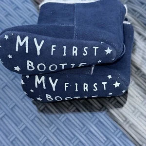MS My First Lined Bootees 6/12 Months - Picture 1 of 7