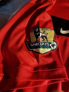 Nike  red Manchester United barclays jersey large - Picture 1 of 4