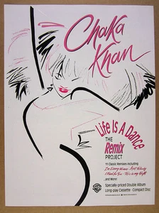 1989 Chaka Khan Life is a Dance remix album promo UK vintage print Ad - Picture 1 of 1