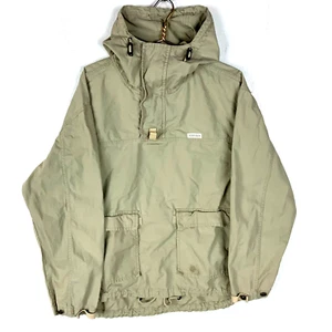 Chaqueta cortavientos vintage Nautica Civvies grande beige 1/4 cremallera años 90 - Imagen 1 de 4
