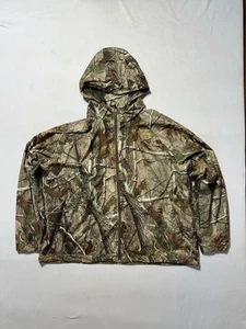 Cabela's 2XL Lightweight Hooded Rain Jacket Realtree Xtra Camo Full Zip - Picture 1 of 18