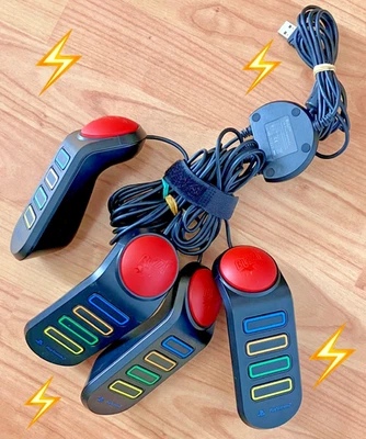 ⚡Game Deal⚡4 x Official Sony PS2 PlayStation 2⚡Wired BuzzPads ControllersBuzzers - Image 1 of 4