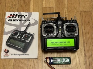Hitec Aurora 9 transmisor con LiPo nuevo - Imagen 1 de 10