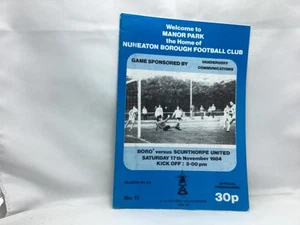 Nuneaton Borough v Scunthorpe United FA Cup November 1984 - Picture 1 of 1