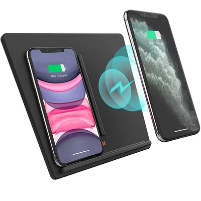 Cargador Inalámbrico 10W para Tesla Model 3 2017 2018 2019 2020 Accesorios,Doble Teléfono Foto 1 de 4