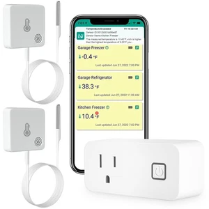 WiFi Congelador Termómetro Alarma, Alerta por Email, Notificación App, Datos 2 Años E... - Imagen 1 de 7