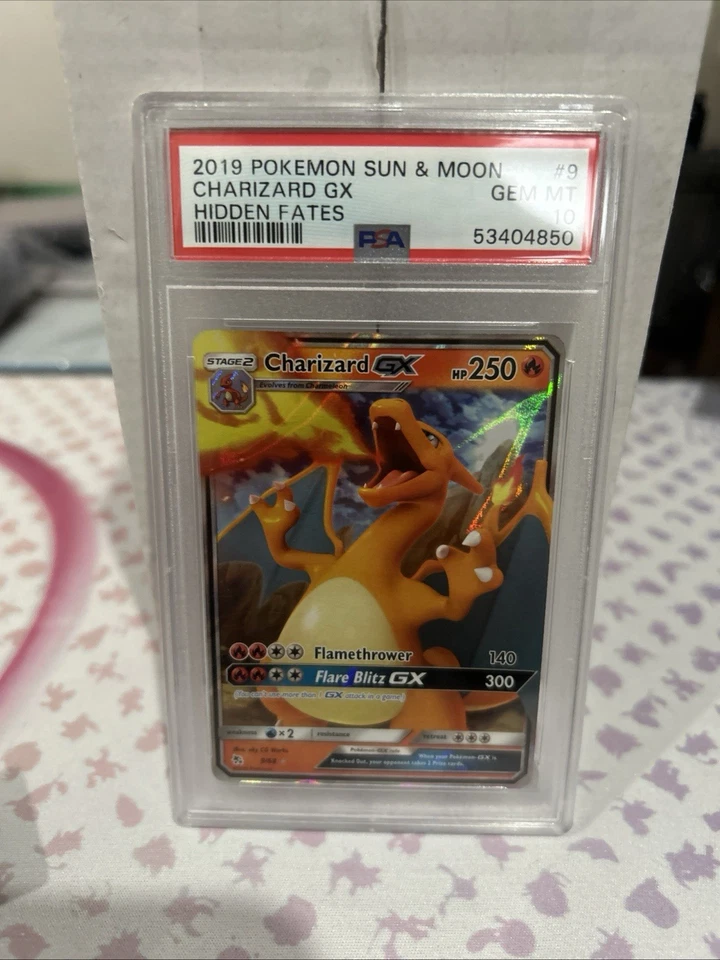 2019 Pokemon Sun & Moon Charizard GX Hidden Fates PSA 10 - Image 1 of 1