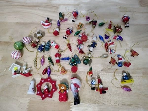 Miniatur Glas Weihnachtsschmuck über 50 verschiedene kleine Bäume Vintage ? Urlaub  - Bild 1 von 7