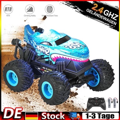 Monstertruck Ferngesteuertes Dinosaurier Auto für Kinder RC Auto mit Musik, LED - Bild 1 von 4