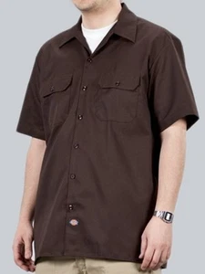 Dickies Hemd Shortsleeve Work Shirt dunkelbraun,Gr.S bis 4XL - Bild 1 von 2