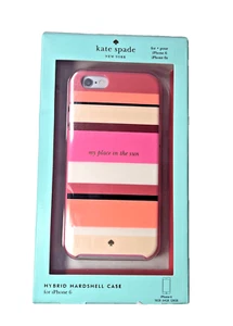Kate Spade New York Hybrid Hardshell Case Apple iPhone 6 & 6s Pink Pastel Stripe - Picture 1 of 4