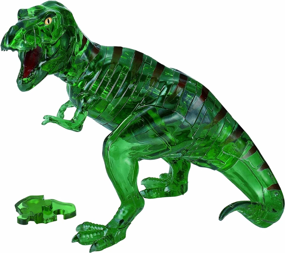 3D puzzle, 49 Piece Crystal Puzzle Tyrannosaurus T-REX Green  (BEVERLY) - Image 1 of 4