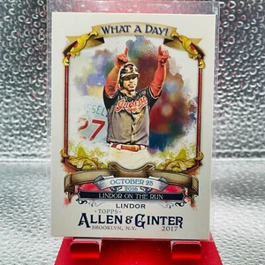2017 Topps Allen & Ginter #WAD-24 Francisco Lindor What A Day - Picture 1 of 2
