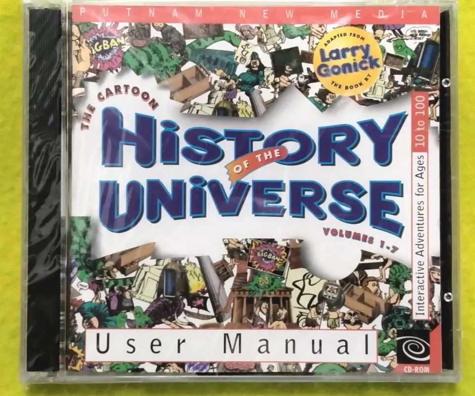 The Cartoon History Of The Universe User Manual by Larry Gonick (CD-ROM) OOP NOS - Image 1 of 4