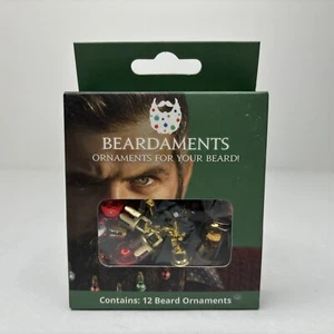 New Beardaments Christmas Beard Ornaments Original 12pc As Seen On Shark Tank - Picture 1 of 2
