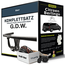 Produktbild - Für CITROEN Berlingo Typ B9 Anhängerkupplung starr +eSatz 13pol uni 08- AHK