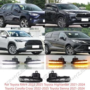 ForToyota RAV4/Highlander/Corolla Cross/Sienna LED View Mirror Light Turn Signal - Picture 1 of 12