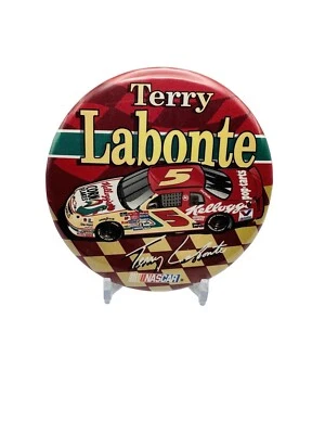 Terry Labonte NASCAR Pin Button 3.5” - Image 1 of 2
