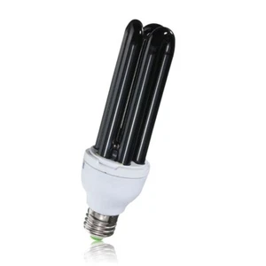 40W E27 UV Light Bulb Ultraviolet Fluorescent Blacklight CFL Lamp Very Bright - Picture 1 of 24