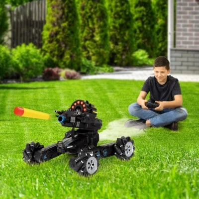 Remote RC Tank NERF Bullet Firing Gun Radio Army Battle Model Toy 4WD Drift UK - Image 1 of 4